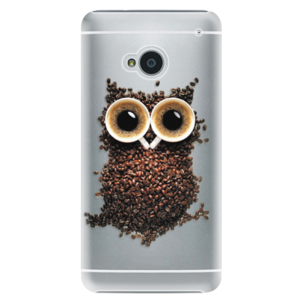 Plastové puzdro iSaprio - Owl And Coffee - HTC One M7