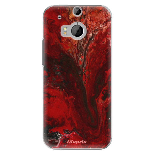 Plastové puzdro iSaprio - RedMarble 17 - HTC One M8