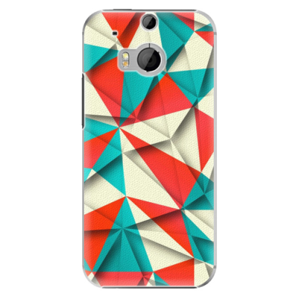 Plastové puzdro iSaprio - Origami Triangles - HTC One M8