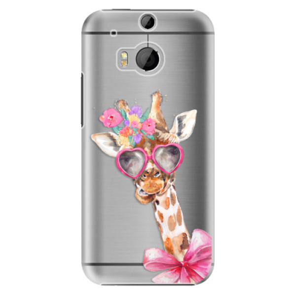 Plastové puzdro iSaprio - Lady Giraffe - HTC One M8
