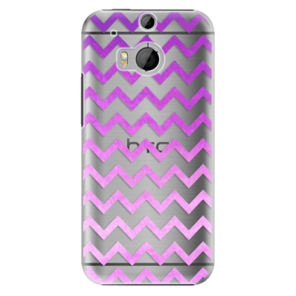Plastové puzdro iSaprio - Zigzag - purple - HTC One M8