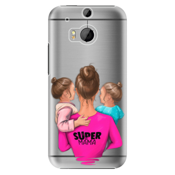 Plastové puzdro iSaprio - Super Mama - Two Girls - HTC One M8