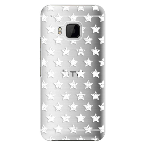 Plastové puzdro iSaprio - Stars Pattern - white - HTC One M9