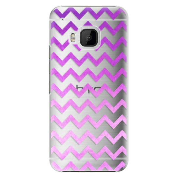 Plastové puzdro iSaprio - Zigzag - purple - HTC One M9