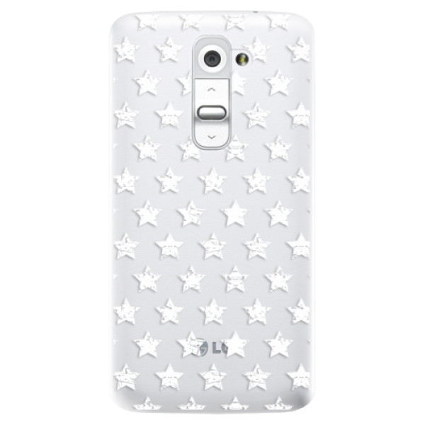 Plastové puzdro iSaprio - Stars Pattern - white - LG G2 (D802B)