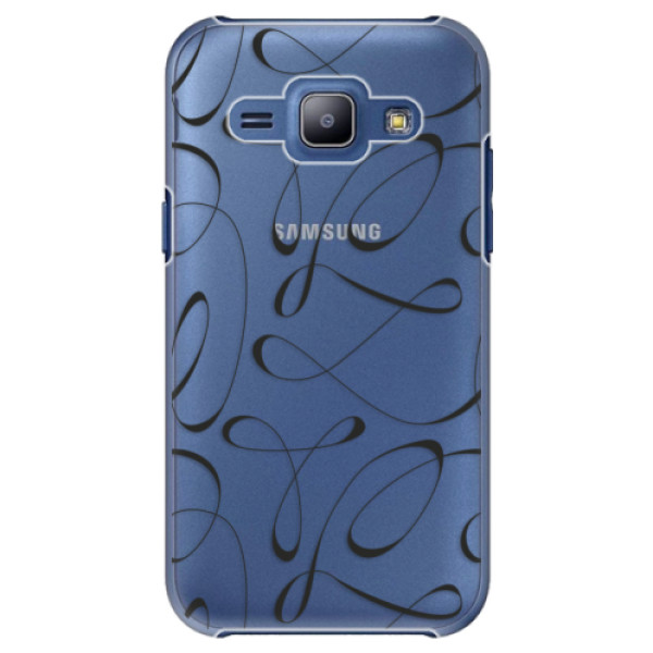 Plastové puzdro iSaprio - Fancy - black - Samsung Galaxy J1