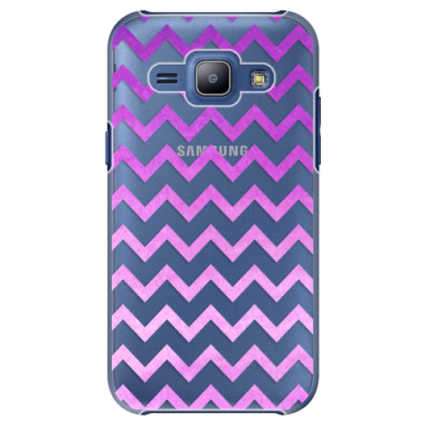 Plastové puzdro iSaprio - Zigzag - purple - Samsung Galaxy J1