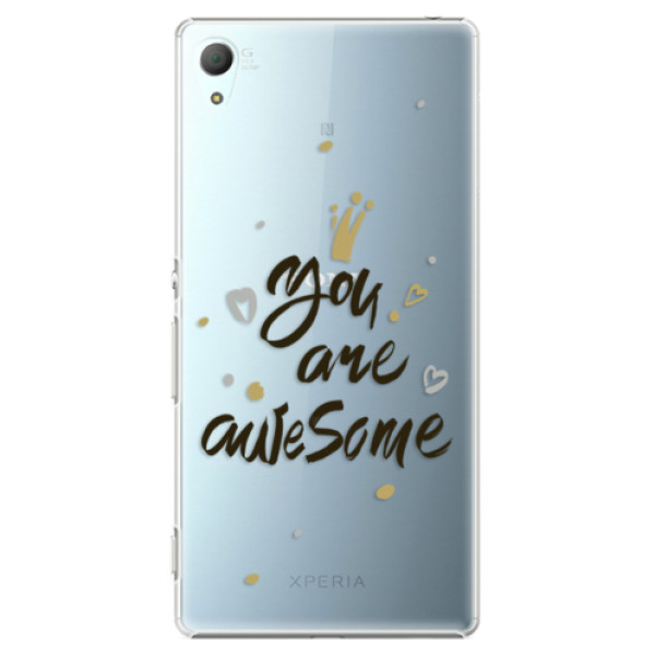 Plastové puzdro iSaprio - You Are Awesome - black - Sony Xperia Z3+ / Z4