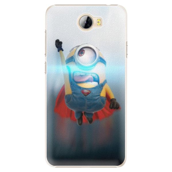 Plastové puzdro iSaprio - Mimons Superman 02 - Huawei Y5 II / Y6 II Compact
