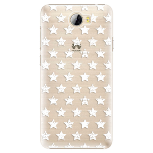 Plastové puzdro iSaprio - Stars Pattern - white - Huawei Y5 II / Y6 II Compact