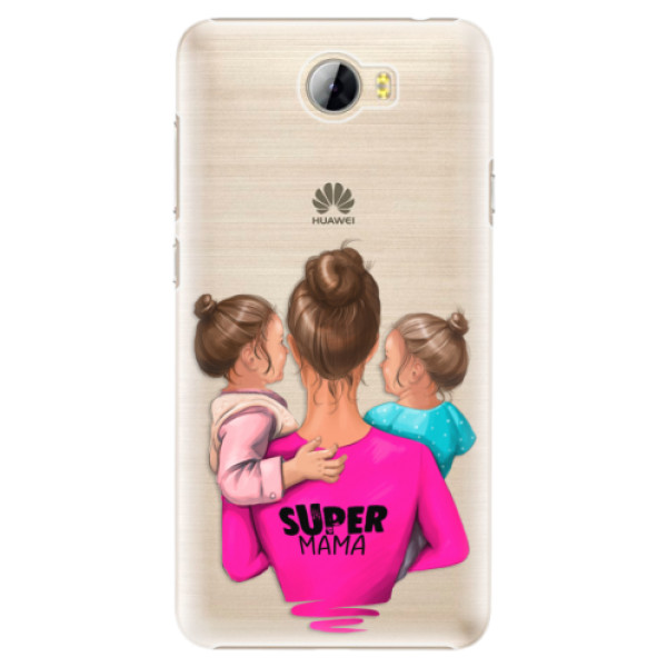 Plastové puzdro iSaprio - Super Mama - Two Girls - Huawei Y5 II / Y6 II Compact
