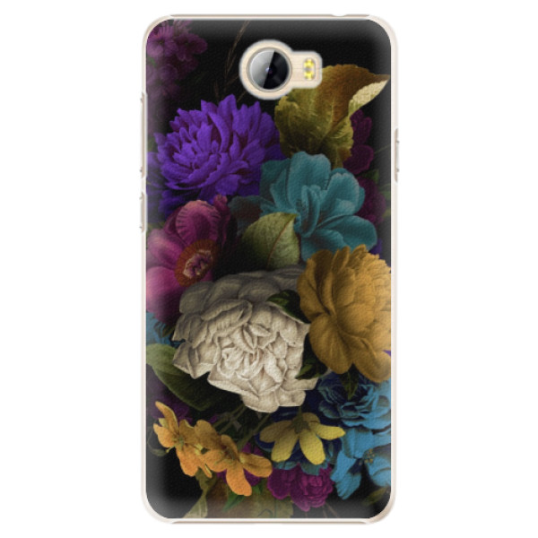 Plastové puzdro iSaprio - Dark Flowers - Huawei Y5 II / Y6 II Compact