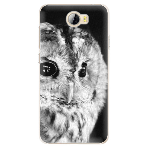 Plastové puzdro iSaprio - BW Owl - Huawei Y5 II / Y6 II Compact