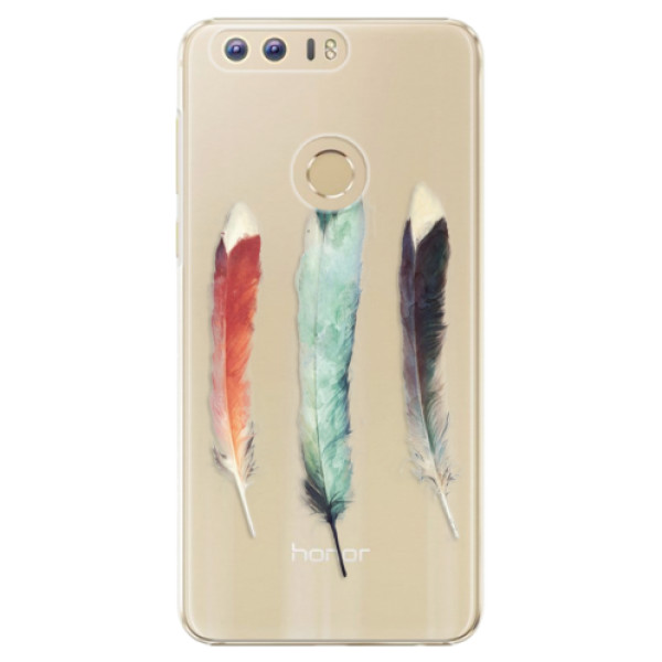 Plastové puzdro iSaprio - Three Feathers - Huawei Honor 8