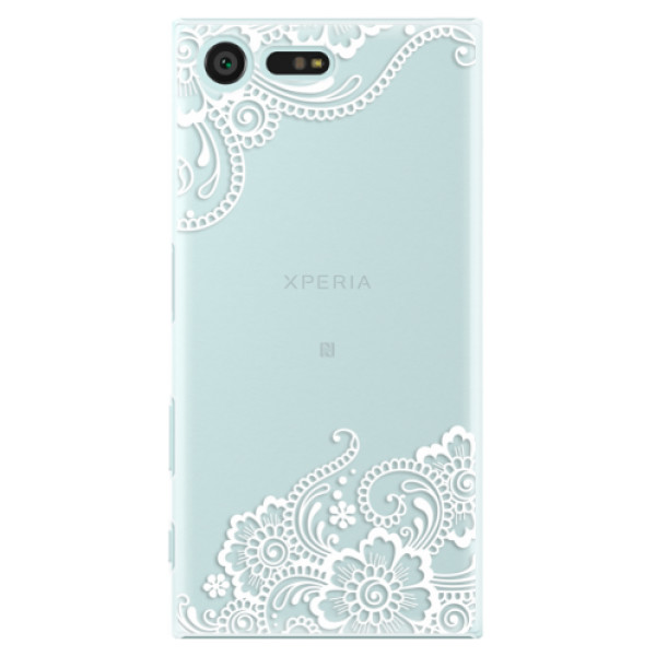 Plastové puzdro iSaprio - White Lace 02 - Sony Xperia X Compact