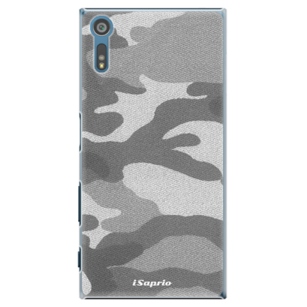 Plastové puzdro iSaprio - Gray Camuflage 02 - Sony Xperia XZ