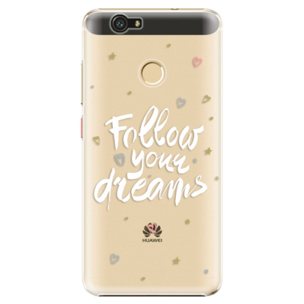 Plastové puzdro iSaprio - Follow Your Dreams - white - Huawei Nova