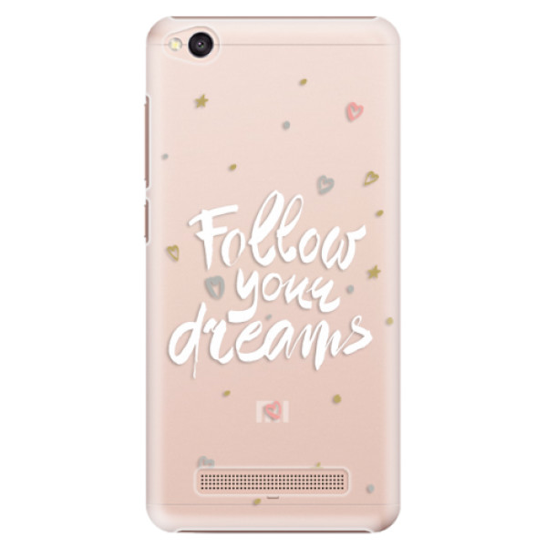 Plastové puzdro iSaprio - Follow Your Dreams - white - Xiaomi Redmi 4A