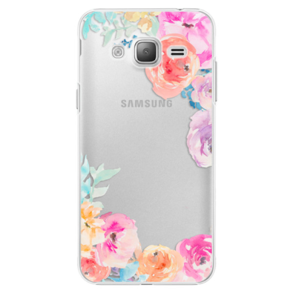 Plastové puzdro iSaprio - Flower Brush - Samsung Galaxy J3