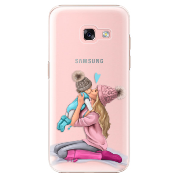 Plastové puzdro iSaprio - Kissing Mom - Blond and Boy - Samsung Galaxy A3 2017