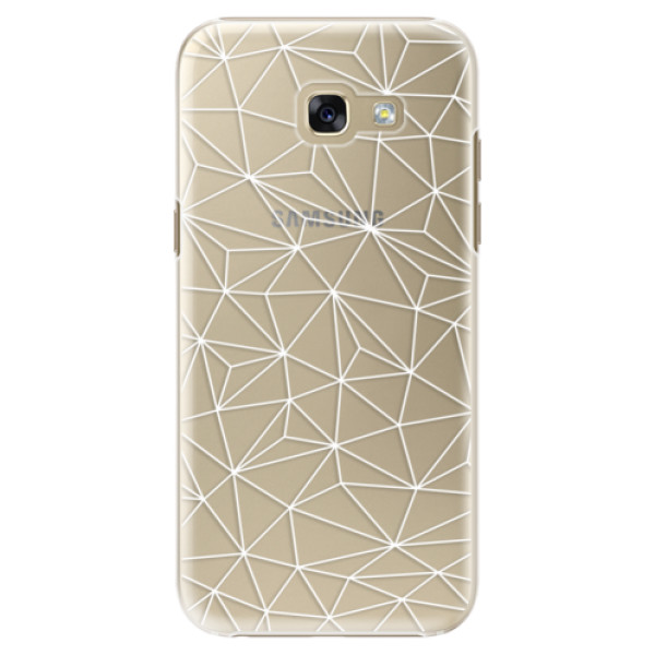 Plastové puzdro iSaprio - Abstract Triangles 03 - white - Samsung Galaxy A5 2017
