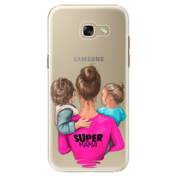 Plastové puzdro iSaprio - Super Mama - Boy and Girl - Samsung Galaxy A5 2017