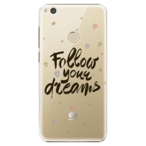 Plastové puzdro iSaprio - Follow Your Dreams - black - Huawei P9 Lite 2017