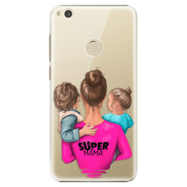 Plastové puzdro iSaprio - Super Mama - Boy and Girl - Huawei P9 Lite 2017