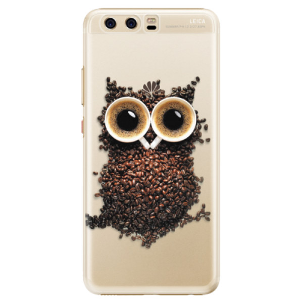 Plastové puzdro iSaprio - Owl And Coffee - Huawei P10