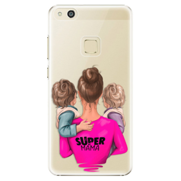 Plastové puzdro iSaprio - Super Mama - Two Boys - Huawei P10 Lite