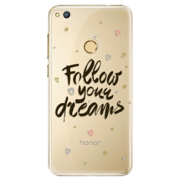 Plastové puzdro iSaprio - Follow Your Dreams - black - Huawei Honor 8 Lite