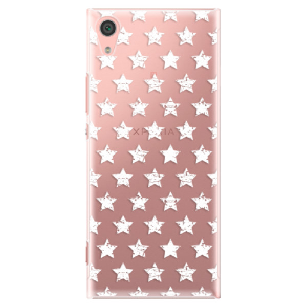 Plastové puzdro iSaprio - Stars Pattern - white - Sony Xperia XA1