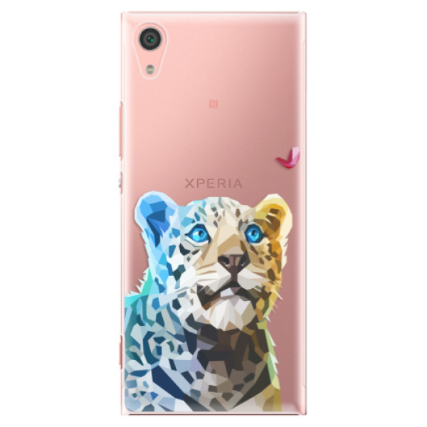 Plastové puzdro iSaprio - Leopard With Butterfly - Sony Xperia XA1