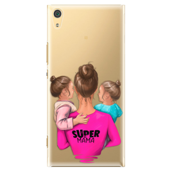 Plastové puzdro iSaprio - Super Mama - Two Girls - Sony Xperia XA1 Ultra