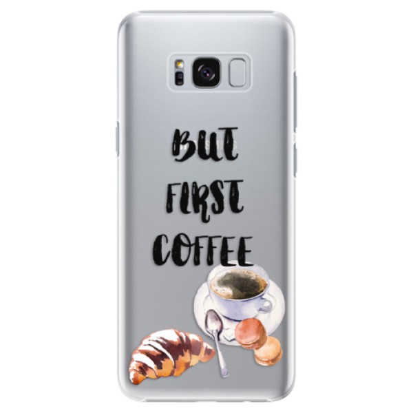 Plastové puzdro iSaprio - First Coffee - Samsung Galaxy S8