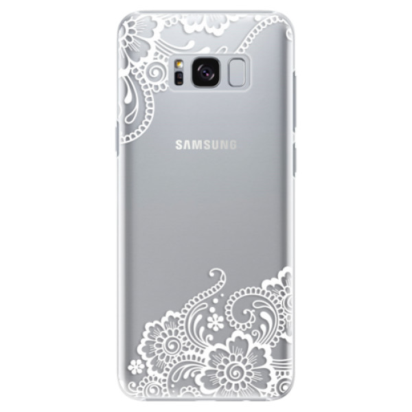Plastové puzdro iSaprio - White Lace 02 - Samsung Galaxy S8