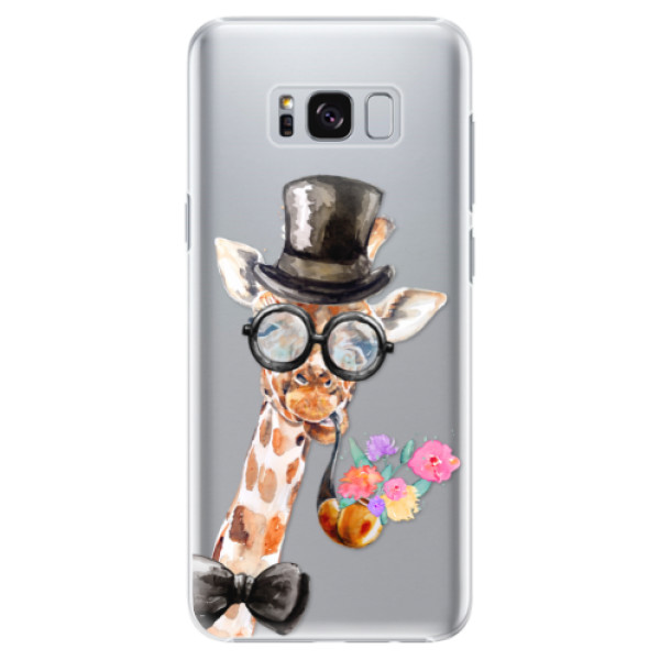 Plastové puzdro iSaprio - Sir Giraffe - Samsung Galaxy S8 Plus
