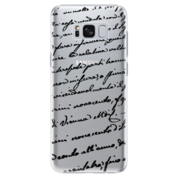 Plastové puzdro iSaprio - Handwriting 01 - black - Samsung Galaxy S8 Plus