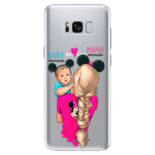 Plastové puzdro iSaprio - Mama Mouse Blonde and Boy - Samsung Galaxy S8 Plus