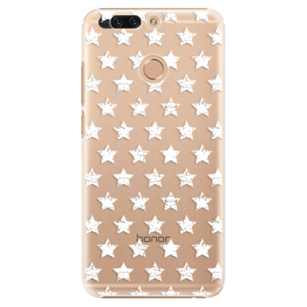 Plastové puzdro iSaprio - Stars Pattern - white - Huawei Honor 8 Pro