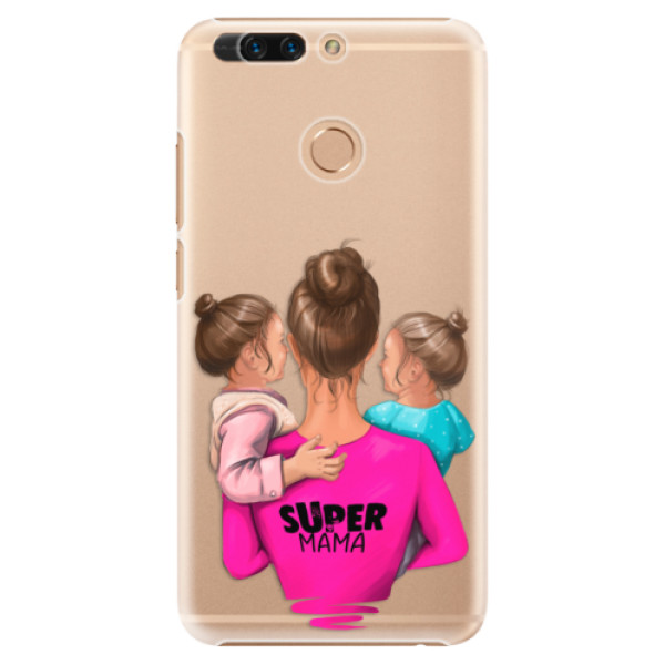 Plastové puzdro iSaprio - Super Mama - Two Girls - Huawei Honor 8 Pro
