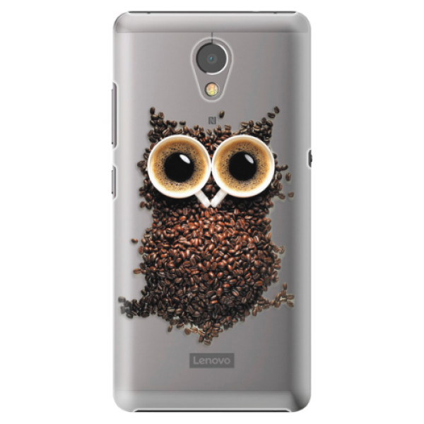 Plastové puzdro iSaprio - Owl And Coffee - Lenovo P2