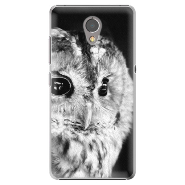 Plastové puzdro iSaprio - BW Owl - Lenovo P2