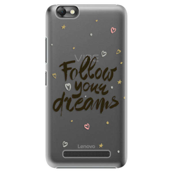 Plastové puzdro iSaprio - Follow Your Dreams - black - Lenovo Vibe C