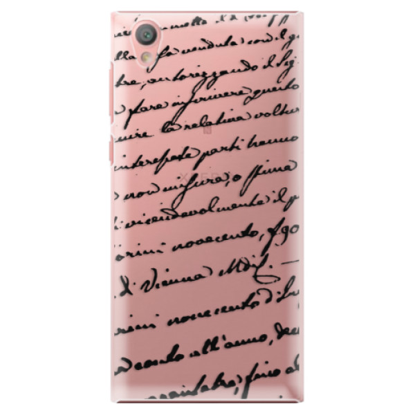 Plastové puzdro iSaprio - Handwriting 01 - black - Sony Xperia L1
