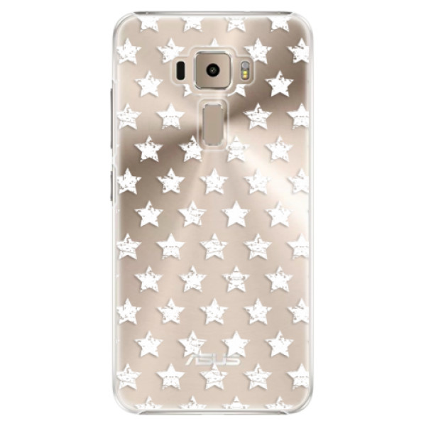 Plastové puzdro iSaprio - Stars Pattern - white - Asus ZenFone 3 ZE520KL