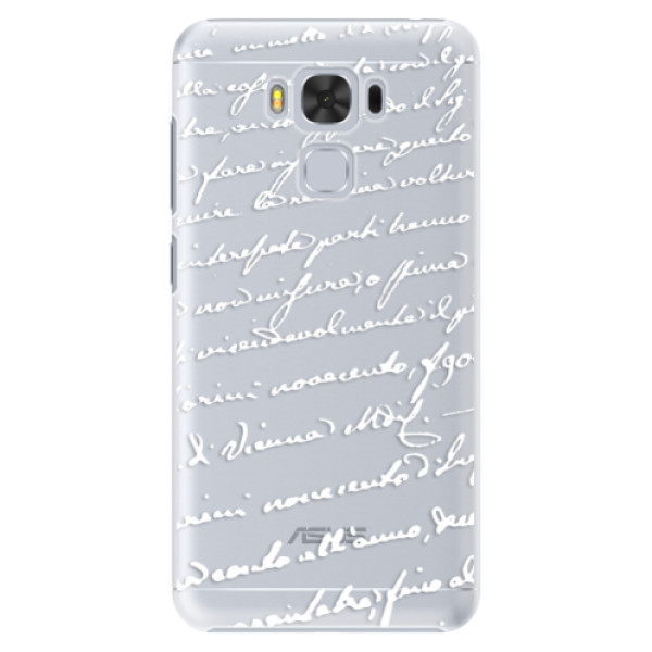 Plastové puzdro iSaprio - Handwriting 01 - white - Asus ZenFone 3 Max ZC553KL