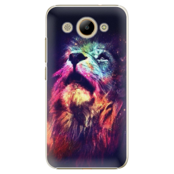 Plastové puzdro iSaprio - Lion in Colors - Huawei Y3 2017