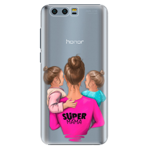 Plastové puzdro iSaprio - Super Mama - Two Girls - Huawei Honor 9
