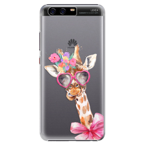 Plastové puzdro iSaprio - Lady Giraffe - Huawei P10 Plus